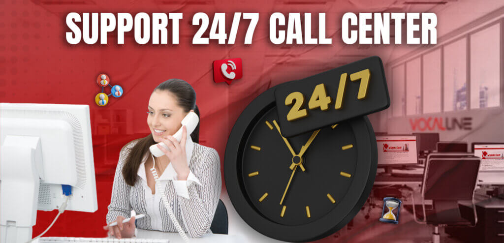 Le support 24 7 call center